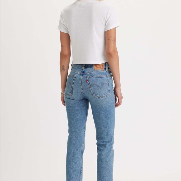 Levi’s Wedgie Straight Blue Jeans 25x26 - Picture 2 of 6